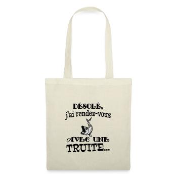 truite - Sac en tissu - nature - Devant