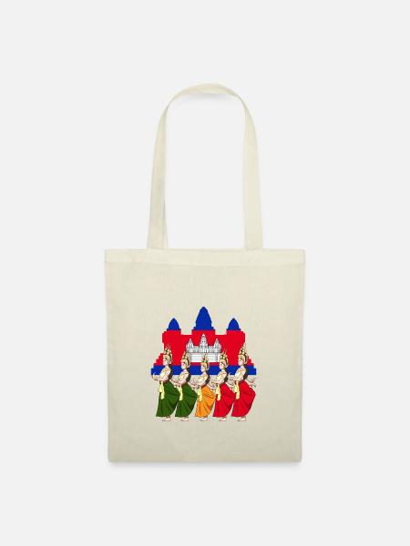 Cambodge Tradition Danse Khmer Apsara I Cadeau - Sac en tissu - nature