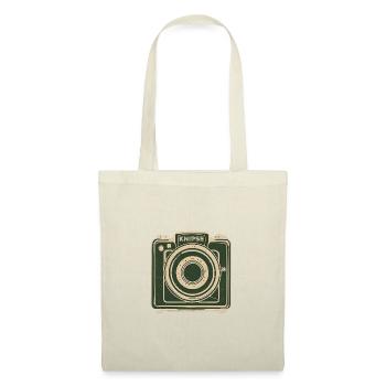 Logo de l’appareil photo vintage Snap - Sac en tissu - nature - Devant