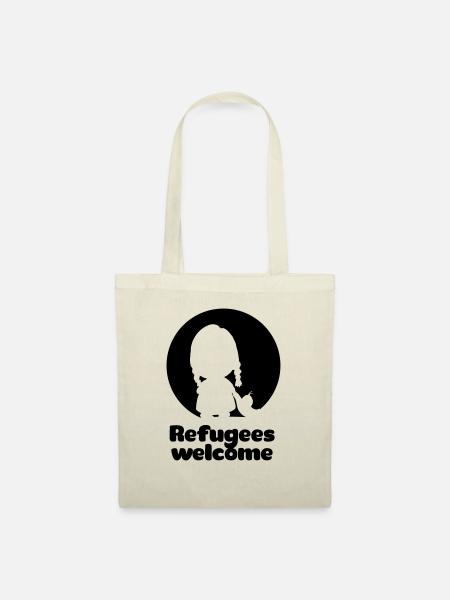 Refugees welcome - Stoffbeutel - Natur