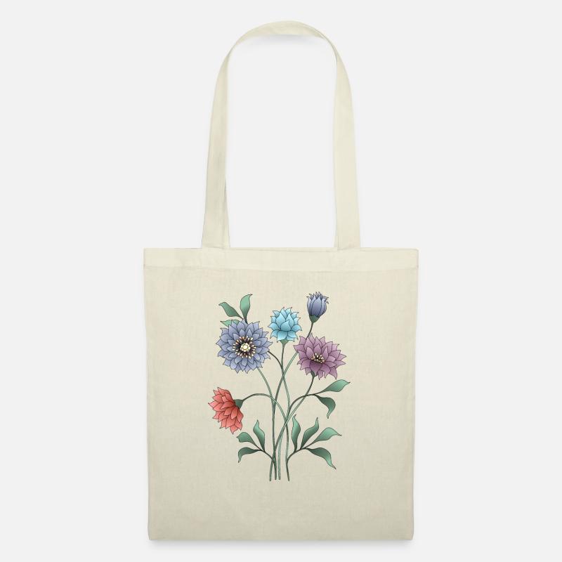 Blumen - Stoffbeutel - Natur
