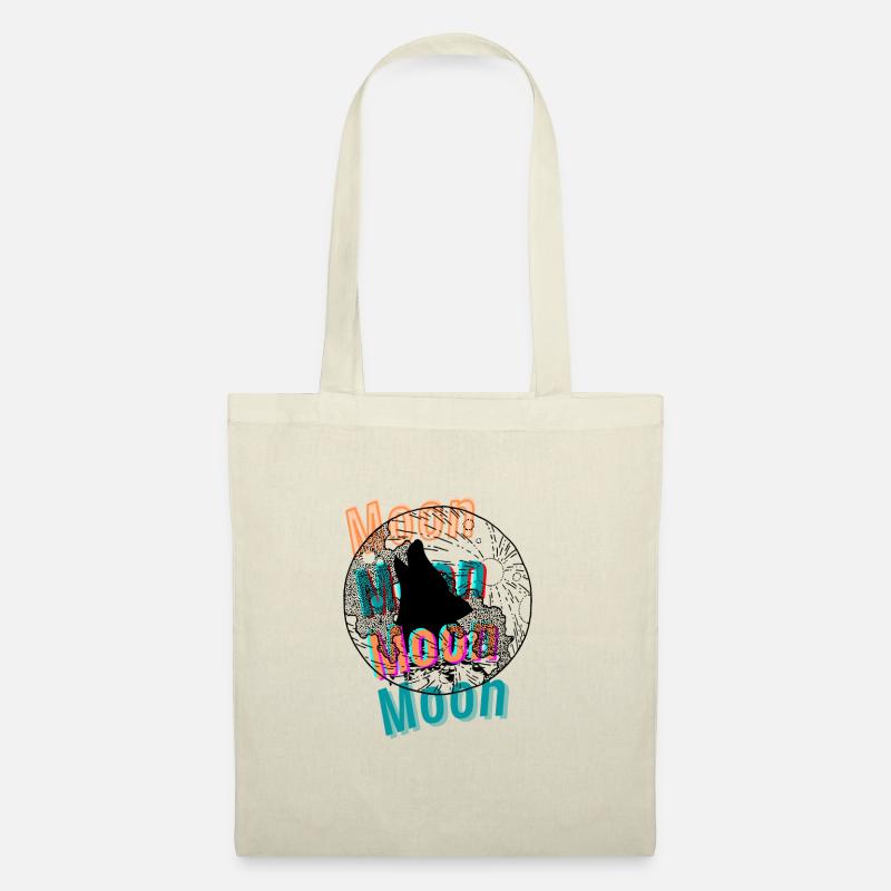 wolf moon mumma - Stoffbeutel - Natur