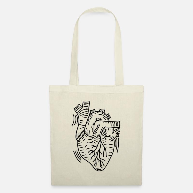 Anatomic Heart - Stoffbeutel - Natur
