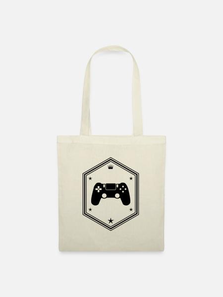 controller gamer - Stoffbeutel - Natur