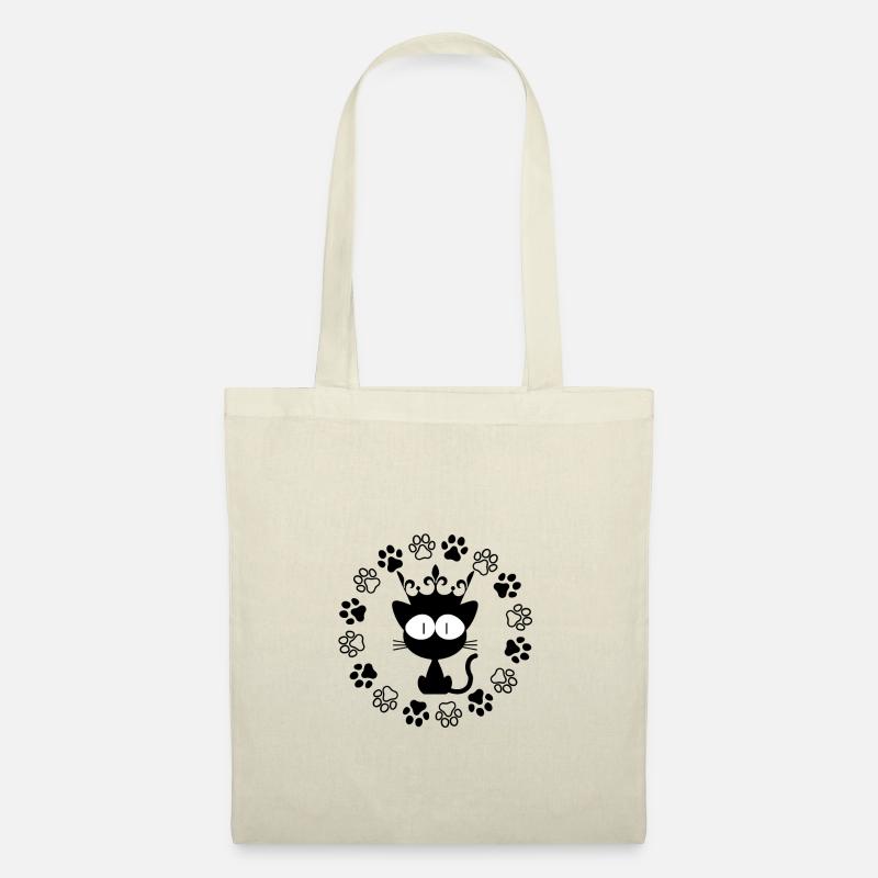 Katze 2 - Stoffbeutel - Natur