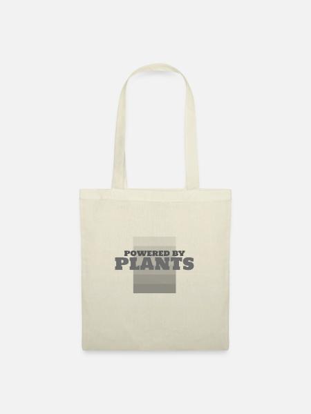 powered by plants Shirt - Stoffbeutel - Natur