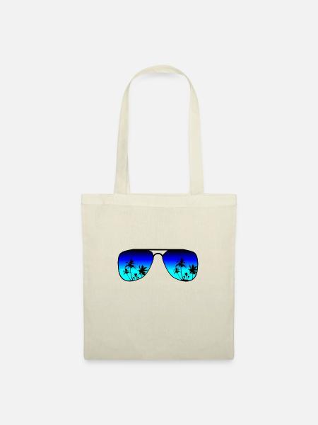 Sonnenbrille Urlaub - Stoffbeutel - Natur