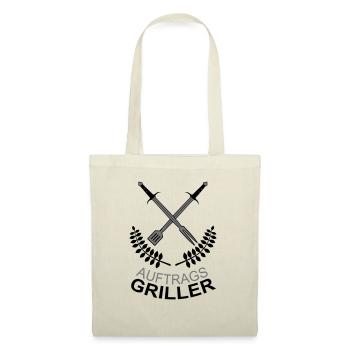 Auftragsgriller Grill Meister BBQ Profi Fleisch - Stoffbeutel - Natur - Vorne