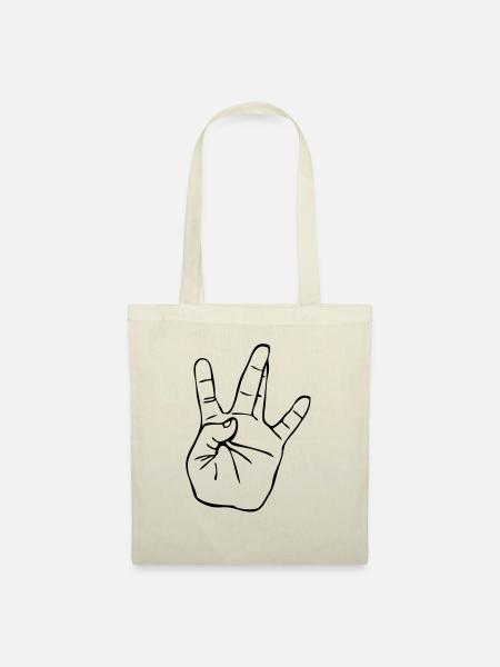 Westside Gangster Hand - Stoffbeutel - Natur