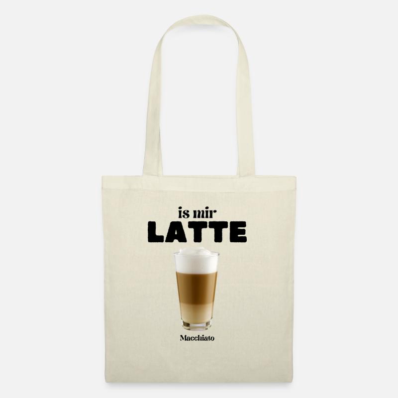 is mir LATTE Macchiato - Stoffbeutel - Natur