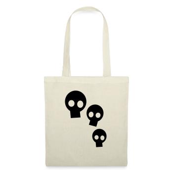 Three Skulls - Stoffbeutel - Natur - Vorne
