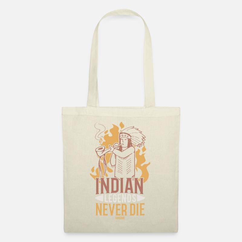 Indian Legends Never Die Native American - Stoffbeutel - Natur