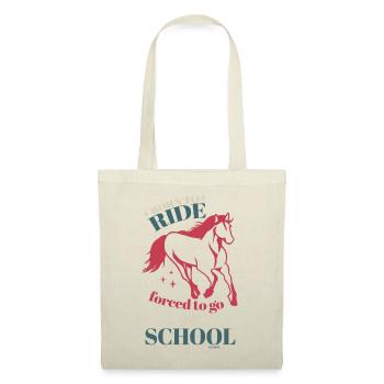 Born to Ride forcé d’aller à l’école - Sac en tissu - nature - Devant