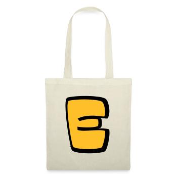 Alphabet E - Sac en tissu - nature - Devant