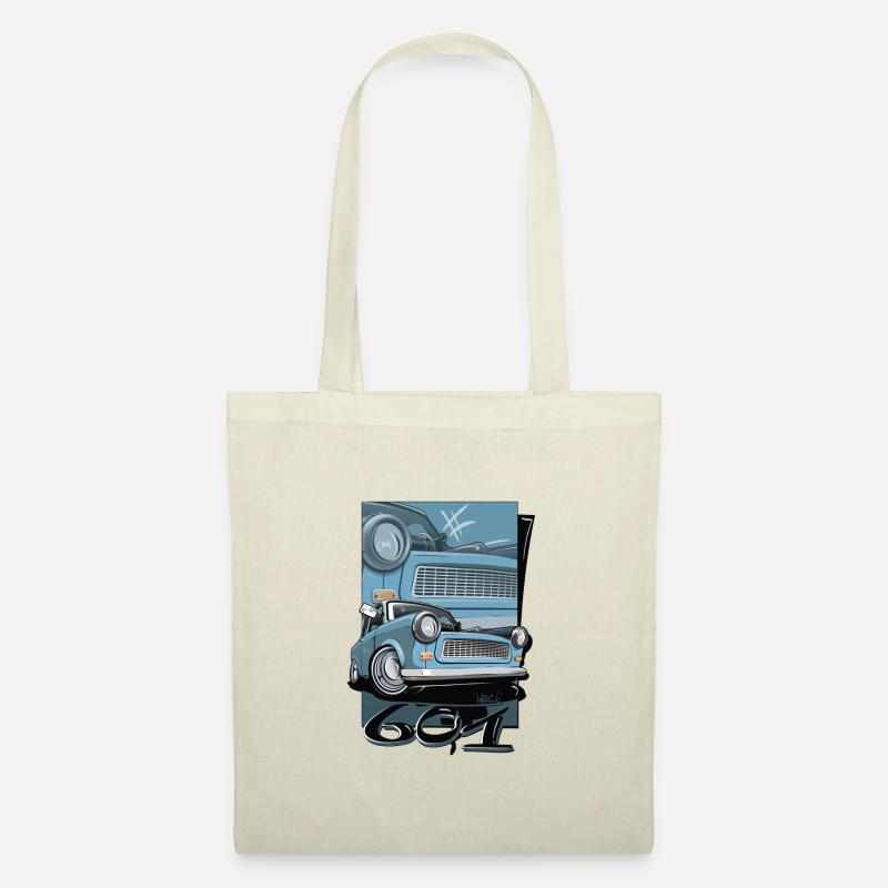 Trabi 601 blau - Stoffbeutel - Natur
