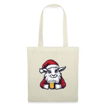Chèvre de montagne Bière Noël Noël - Sac en tissu - nature - Devant