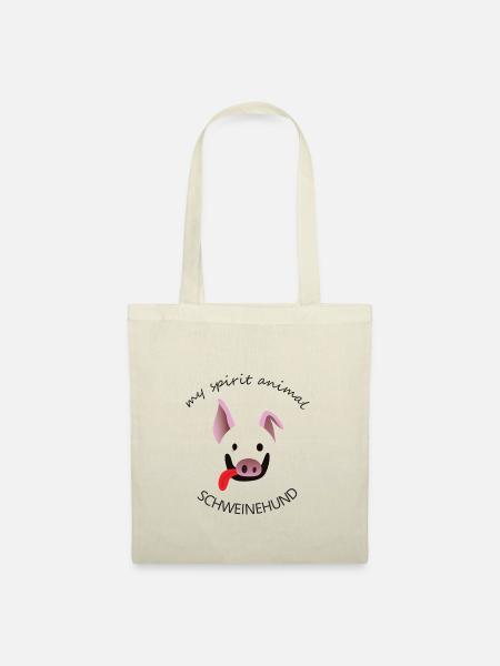 Schweinehund my spirit animal - Stoffbeutel - Natur