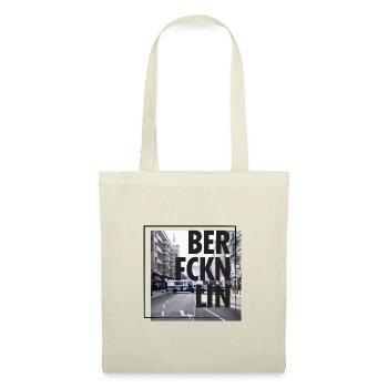 BER.FCKN.LIN square - Stoffbeutel - Natur - Vorne