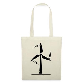 Wind turbine silhouette - Tote Bag - nature - Front