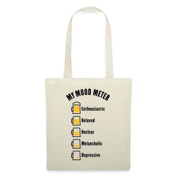 My Mood Meter (Bier / Biertrinker / V1 / POS) - Stoffbeutel - Natur - Vorne