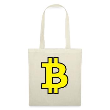 Bitcoin Satoshi Nakamoto - Stoffbeutel - Natur - Vorne