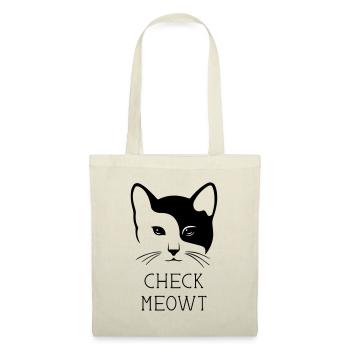 Funny shirt: Check MEOWT - Tote Bag - nature - Front