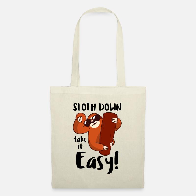 Faultier slow down/ Sloth down - Stoffbeutel - Natur