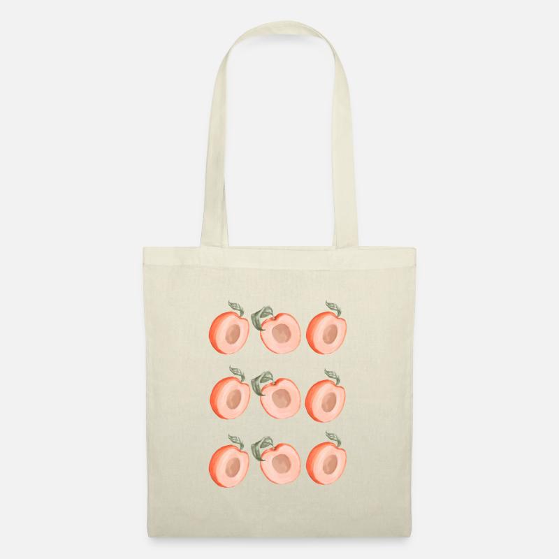 Pfirsich Peach - Stoffbeutel - Natur