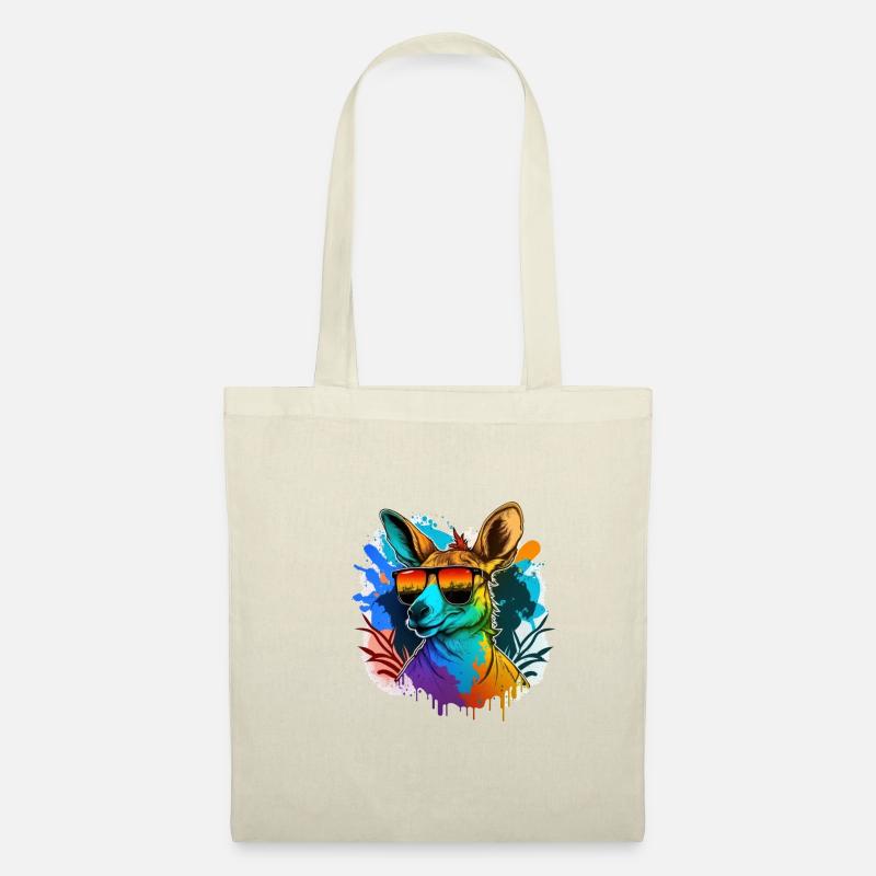 Kangaroo shirt - Stoffbeutel - Natur