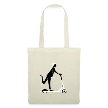 Man on a scooter - Tote Bag - nature - Front