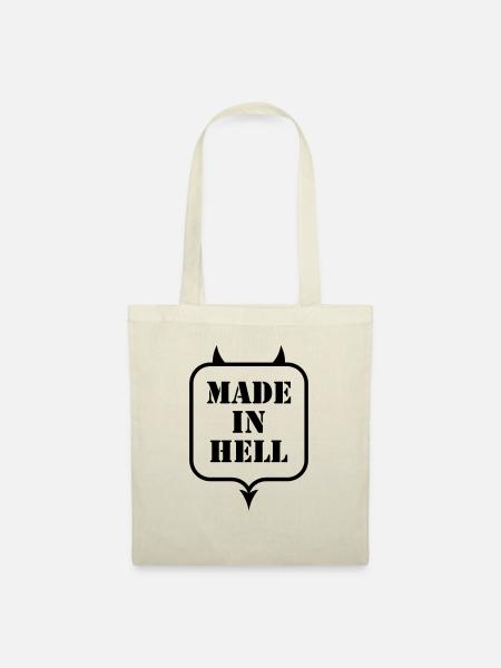 MADE IN HELL - Stoffbeutel - Natur