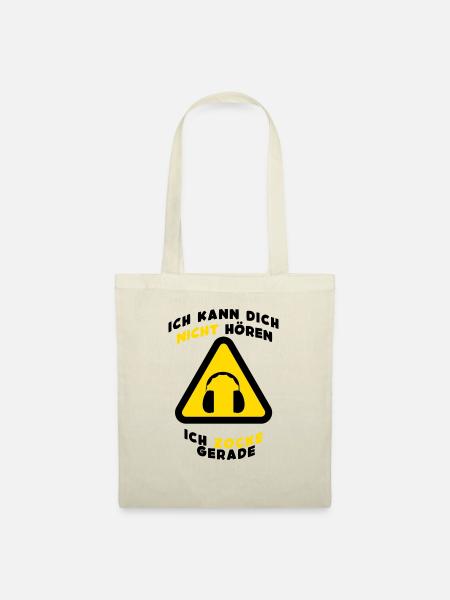 Kopfhörer Gaming T-Shirts Junge Gamer Geschenke - Stoffbeutel - Natur