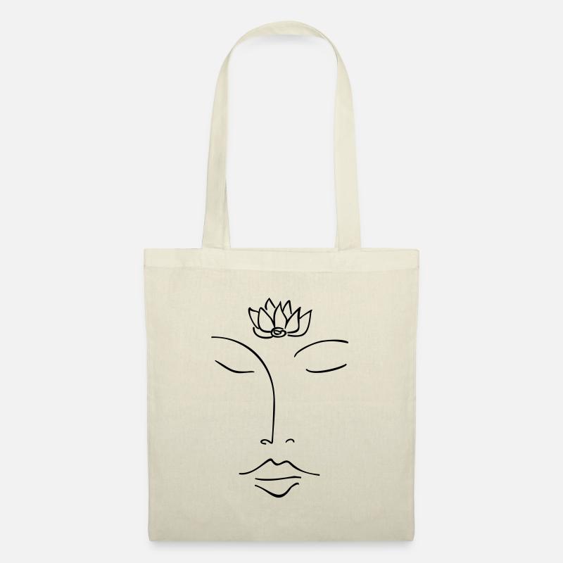 Om Shanti Meditation - Stoffbeutel - Natur