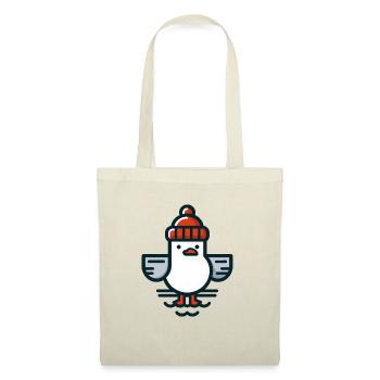 Mouette de la mer du Nord avec bonnet T-shirt - Sac en tissu - nature - Devant