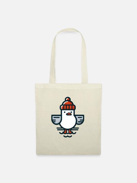 Mouette de la mer du Nord avec bonnet T-shirt - Sac en tissu - nature