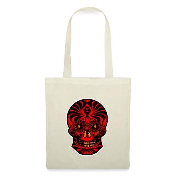 Tribal Skull Black Red Tribal Skull Tattoo Tribal - Sac en tissu - nature - Devant