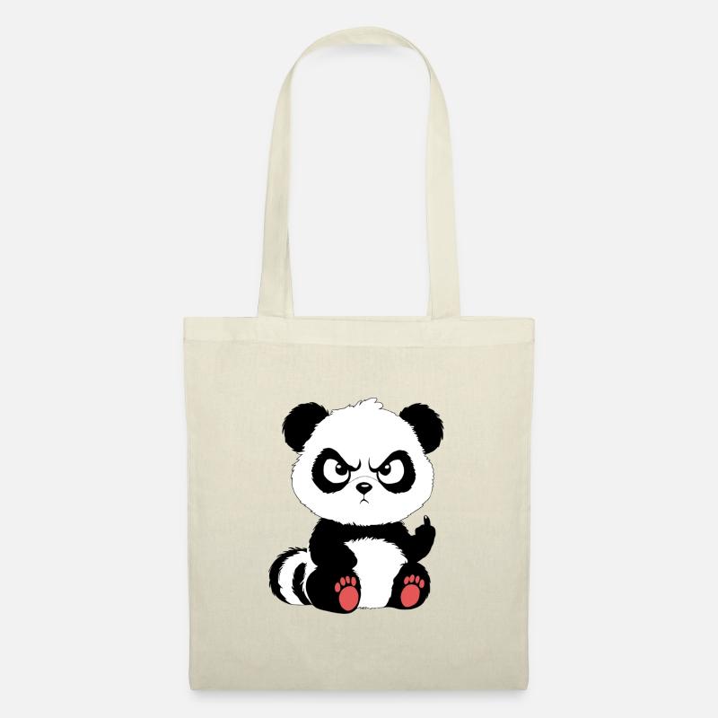 Böser Panda - Stoffbeutel - Natur