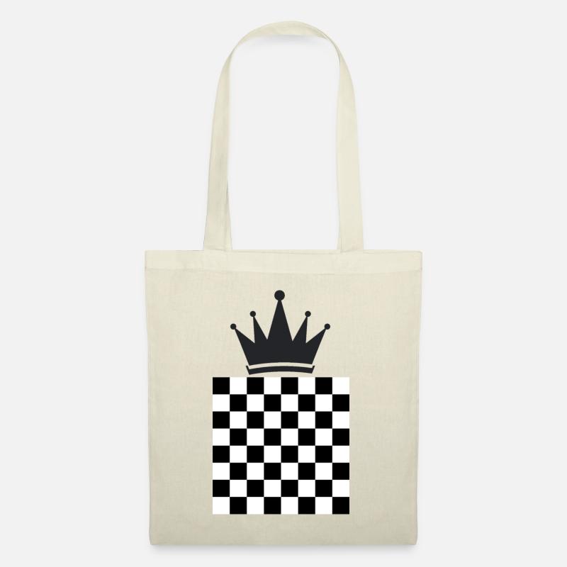 Schach König - Stoffbeutel - Natur