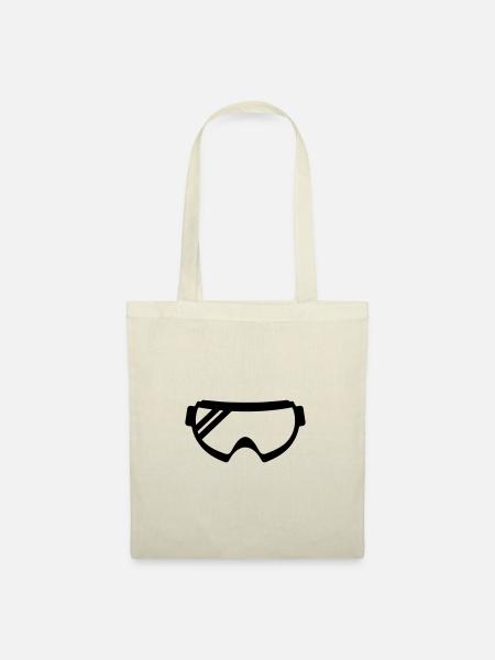 Skibrille icon - Stoffbeutel - Natur