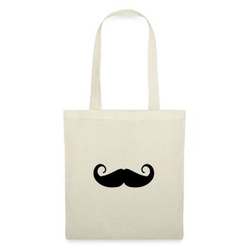 Symbole de moustache - Sac en tissu - nature - Devant