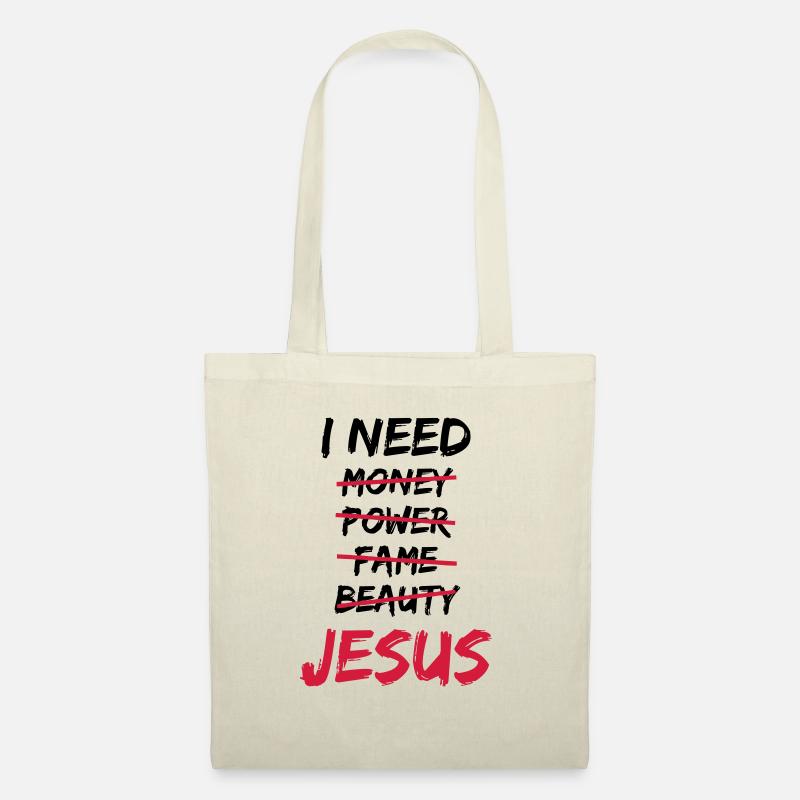 I need Jesus - Tote Bag - nature