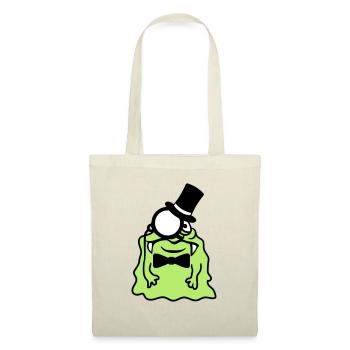 Sir gentlemen cylinder monocle rich glibber - Tote Bag - nature - Front