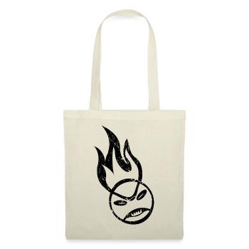 Angry Tennis Ball Flame dark Design - Tote Bag - nature - Front