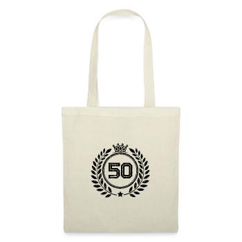 50 Couronne de numéros - Sac en tissu - nature - Devant