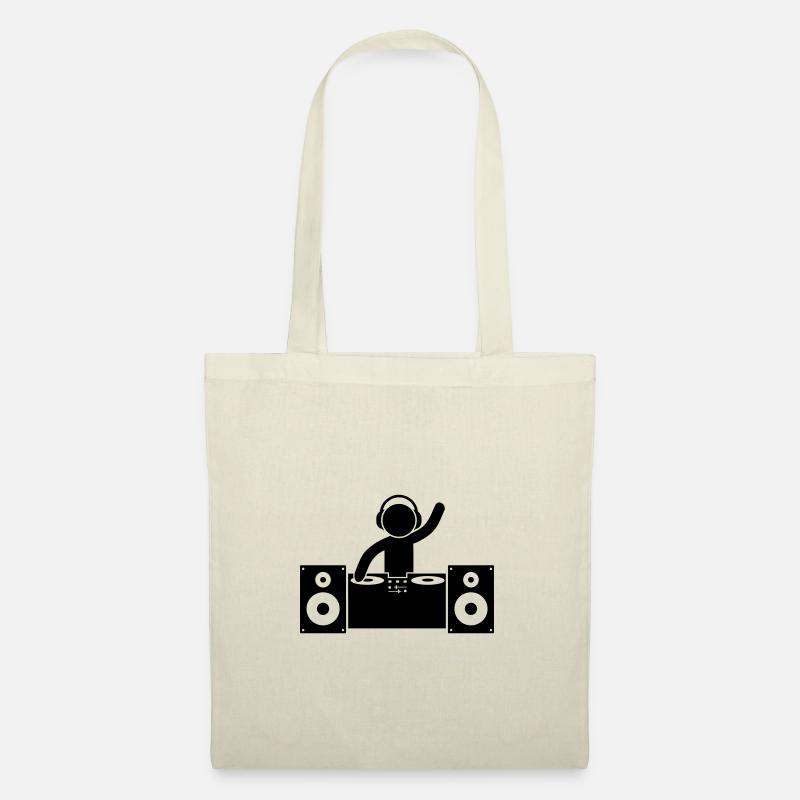 dj turntables - Stoffbeutel - Natur