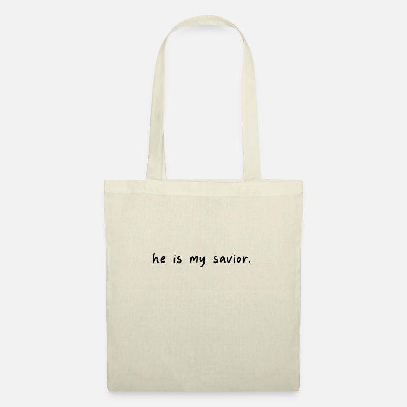 He is my savior - Savior Jesus Christ - Scripture - Tote Bag - nature