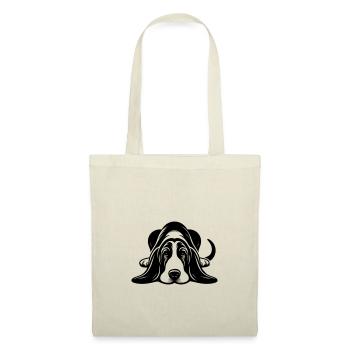 Lying Basset Hound Vector Design - Tote Bag - nature - Front