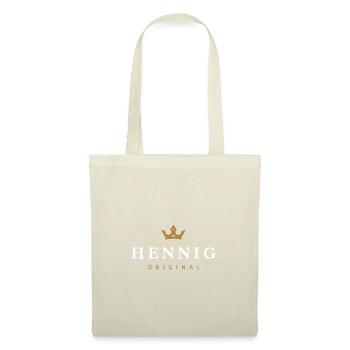 Logo original de la famille Hennig - Sac en tissu - nature - Devant
