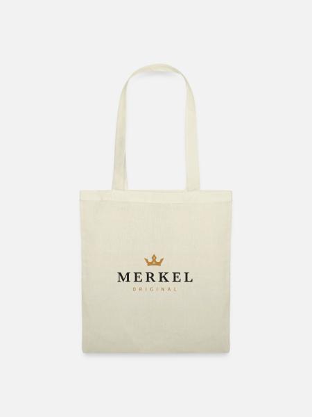 Merkel Original Familienlogo - Stoffbeutel - Natur