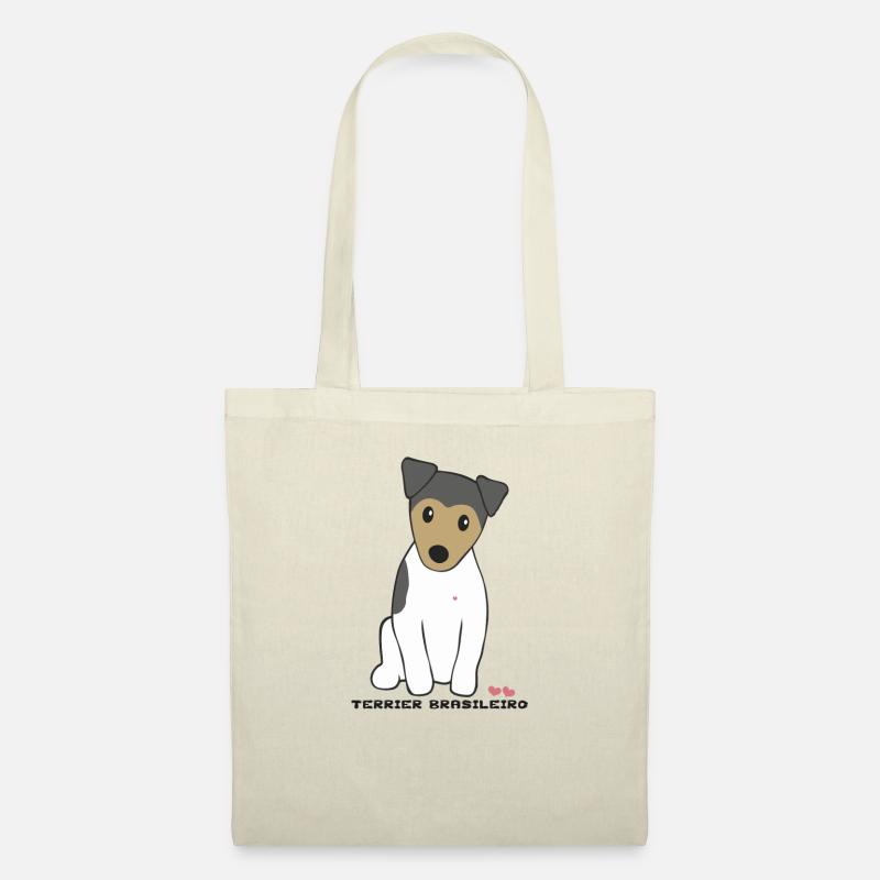 Terrier Brasileiro - Stoffbeutel - Natur